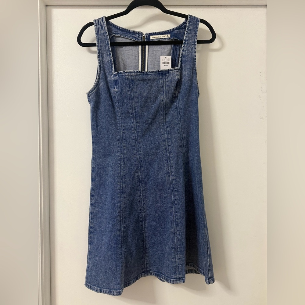 NWT- Abercrombie & Fitch Blue Denim Dress